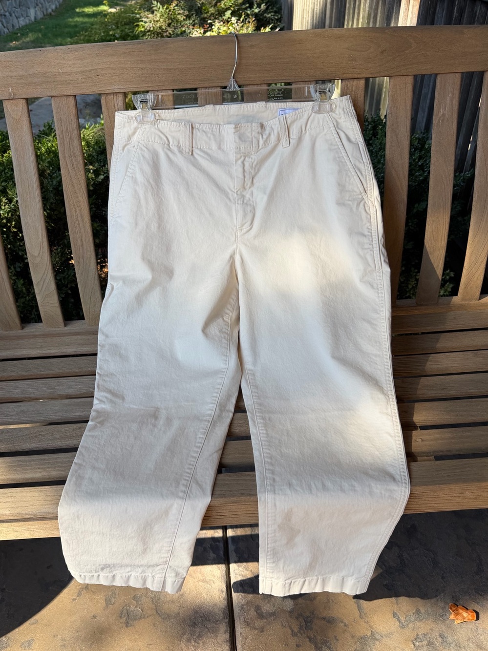 GAP Downtown Khaki Women’s Pants, Cream, Size 14